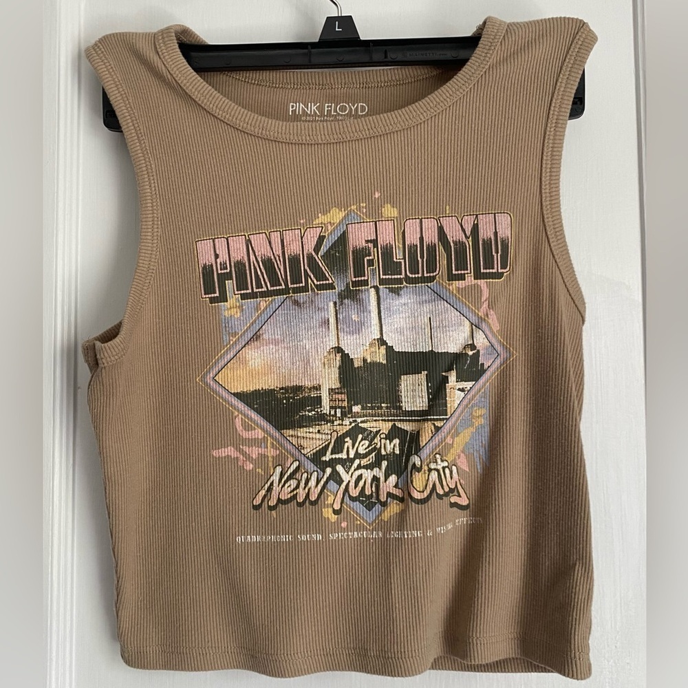 Pink Floyd “ Live in NY” Graphic Cropped Tank Size: Small